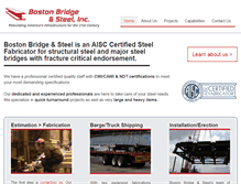 Tablet Screenshot of bostonbridgesteel.com